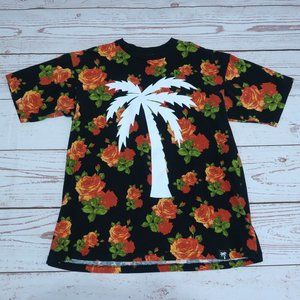 Boulevard Supply Company Mens XL Black Roses Graphic Tee Rare!